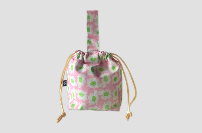 재입고* [소곤소곤] bloom pink string bag