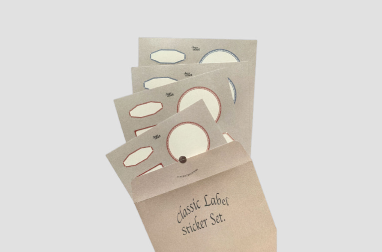 온리 스티커즈5 [재즈오어낫] Classic Label Sticker Set.