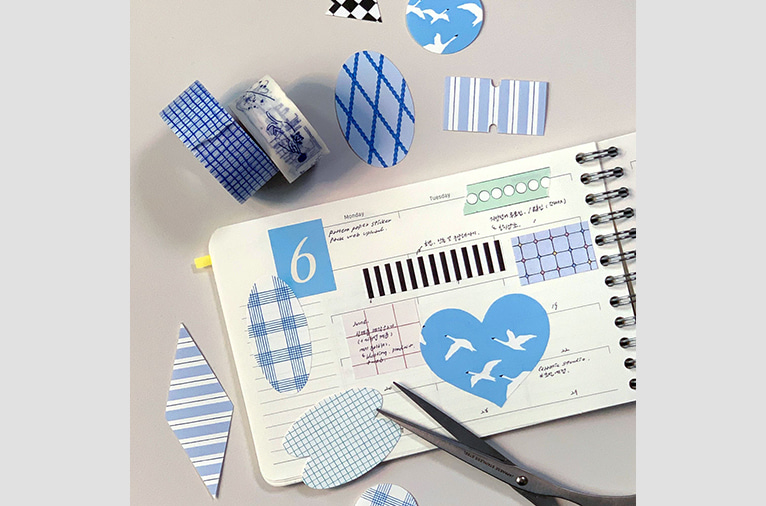 [flagg] 30 patterns paper sticker pack