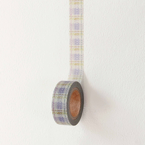 [BOKI] Knit check - Blueberry oatmeal Masking tape
