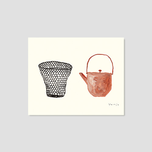 재입고*[후긴앤무닌] Mini 포스터 - Basket and pot