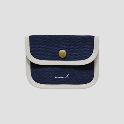 재입고*[noh] signature mini wallet_navy