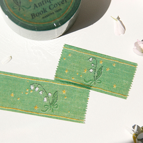 [BOKI] Antique Book Cover Masking Tape - May lily