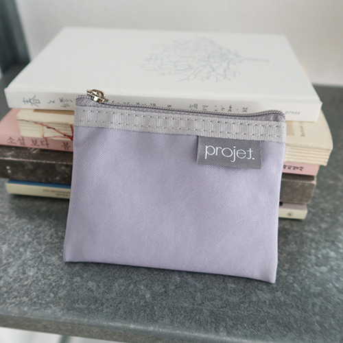 [projet] flat card pouch - pale purple (재입고)